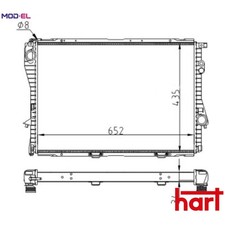 RADIATOR ENGINE COOLING 605 667 FOR BMW M52B20 2.0L M52B28 2.8L M52B25 2.5L 6cyl