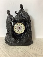 Soviet Vintage Mechanical MANTEL WATCH MOLNIJA Desk Clock Ussr 1960 @CHU#H