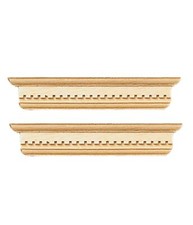 Dolls House Miniature 1:12 Scale 2 Natural Wood Yorktown Window Pediments