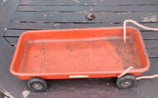 Vintage retro triang 4 wheeled pull along brick wagon