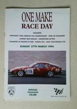 Programme Race Brands Hatch 27 March 1994 Porsche 924 Mini Miglia Ford XR2/3i 