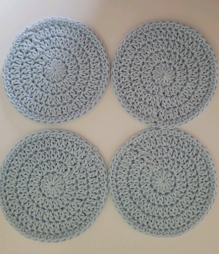 Set baby blue handmade - of,