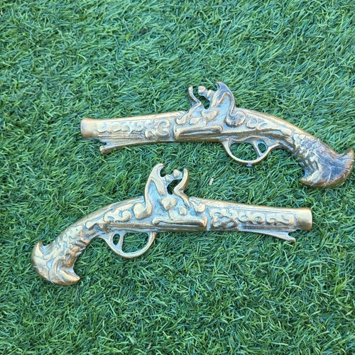 Pair vintage brass - pair, of