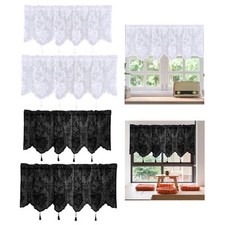 Valance Curtain Decorative Window Valance for Living Room Farmhouse Bathroom