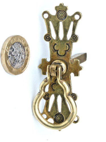 Antique brass cupboard door - brass,