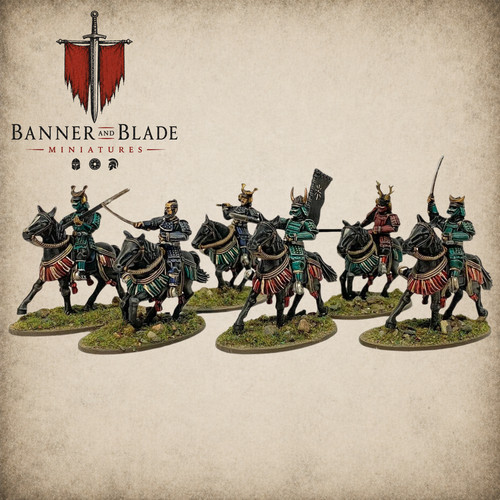 Samurai warrior cavalry 28mm - samurai, 6