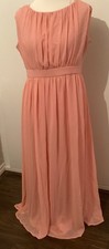Maxi long pink dress size 16