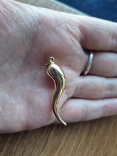 9ct Gold Hollow Horn Of Life