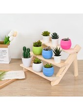 Display Stand Wooden 3 Tiered Used Once