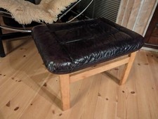 Vintage Leather Stool 60s