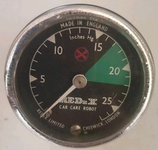 RARE 1960S REDEX VACUUM GAUGE