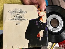 GEORGE MICHAEL & QUEEN EP - Five Live 7” Vinyl Record Single 1993 Parlophone Vg+