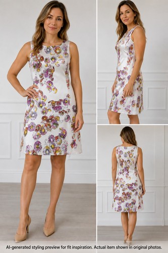 Joseph ribkoff white floral - ribkoff,