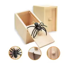 Spider In A Box Prank Wooden