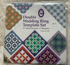 Quilting Template Set Double Wedding Ring From Marti Michell Made In USA