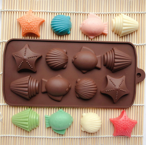 Sea star shell fish silicone - star,