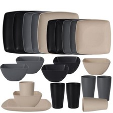 16Pcs/Set Square Dinnerware