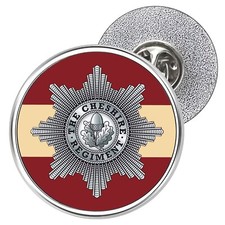 Cheshire Regiment Metal Lapel Pin Badge 25mm