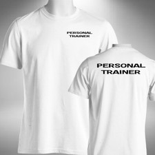 Personal Trainer T-Shirt Gym Instructor Wear Training Fitness Workout Top