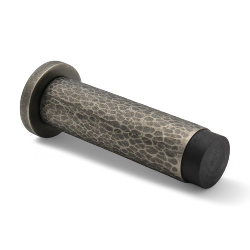 Hammered solid brass cylinder - solid,