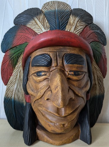 Native american hand - hand, carved