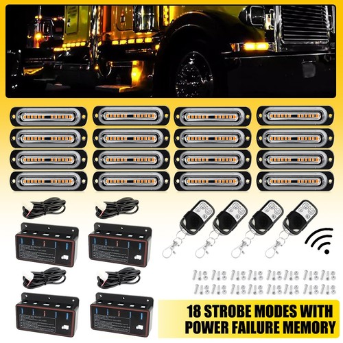 16x 12w led amber - 4x/8x/16x,