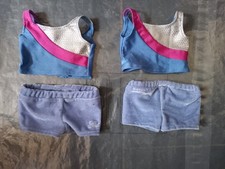 American girl Gymnastics practice outfits for two dolls, retired