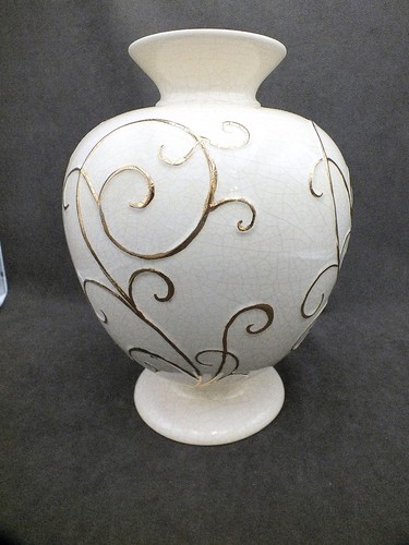 Large longwy crackled - longwy, enamel