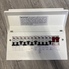 Wylex 11-Way Consumer Unit with 11 RCBO Joblot full metal board (E)