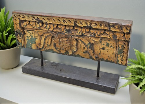 Antique wooden floral - wooden,