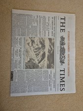 The Times Newspaper Reprint Everest Climbed Conquered Souvenir 2nd June 1953