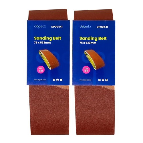 10x sanding belts - sanding, 75x533mm