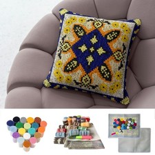 DIY Latch Hook Kit Pillowcase