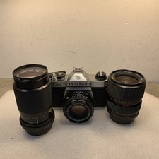 Pentax K1000 50mm With 3 lenses