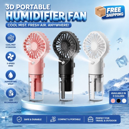 Handheld mist fan with water - fan,