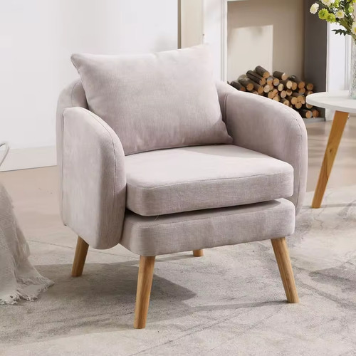 Modern tub chair - tub, chenille
