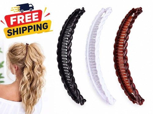 Large banana hair clip for - hair,