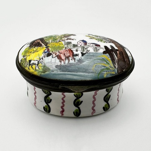 Antique georgian oval - georgian, enamel