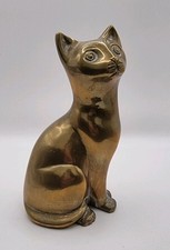 Vintage Brass Cat Ornament