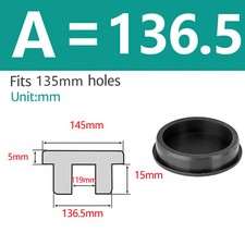 Silicone Rubber Round Hole Plugs Blanking End Cap Tube Pipe Insert Bung Black