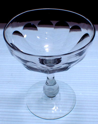 Antique cut crystal champagne - cut,