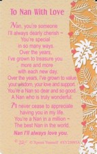 TO NAN WITH LOVE WALLET CARD