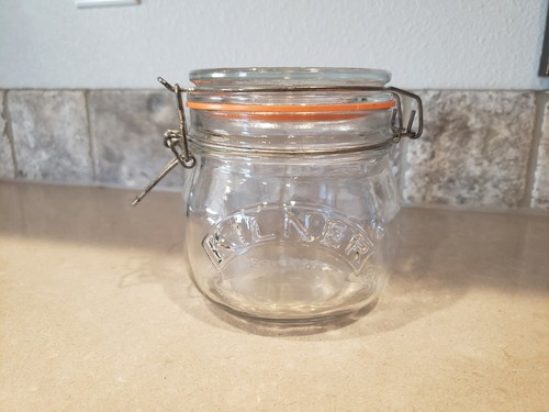 Kilner cliptop glass jar - glass,