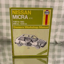 Nissan Micra K10 1983–1993 Owners Workshop Manual