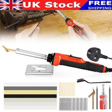 100W Soldering Iron Kit Plastic Welding Welder Car Bumper Dashboard Repair Tool~