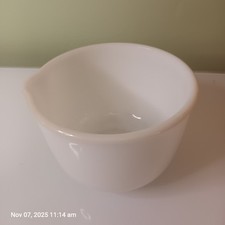 Sunbeam Mixmaster 10-1183 White Milk Glass Mixing Bowl Vintage Spouted 17x12cm
