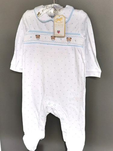 Baby boys teddy bear sleepsuit - boys,
