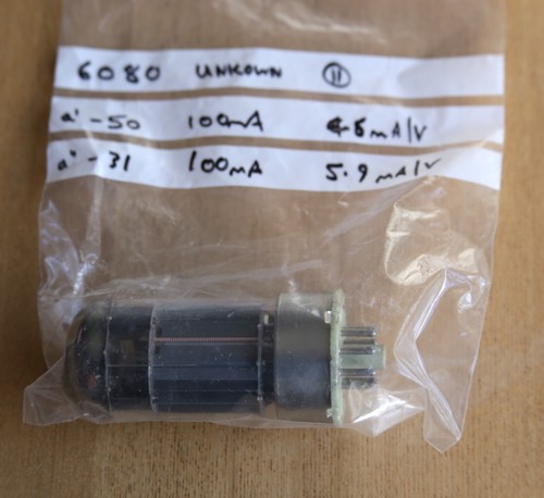6080 double triode valve - 6080,