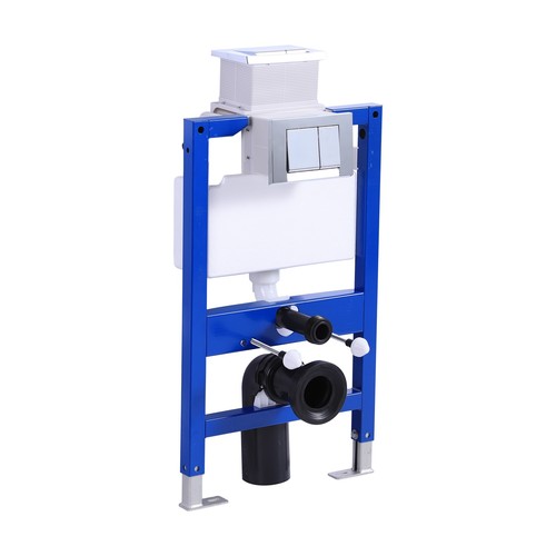 Wall hung toilet frame - wall, with