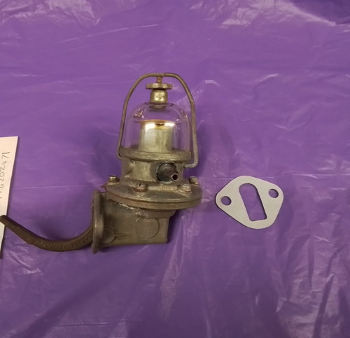 Glass top fuel pump - top, old
